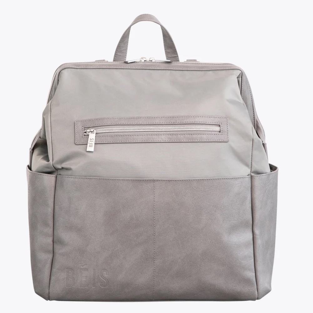 Beis gray diaper bag